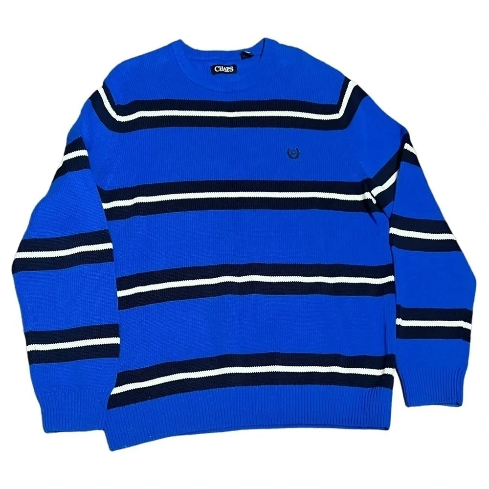 Mens Ralph Lauren Chaps Sweater Size Large Blue